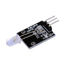 Forsiden af Auto blink LED RGB der vender mod venstre