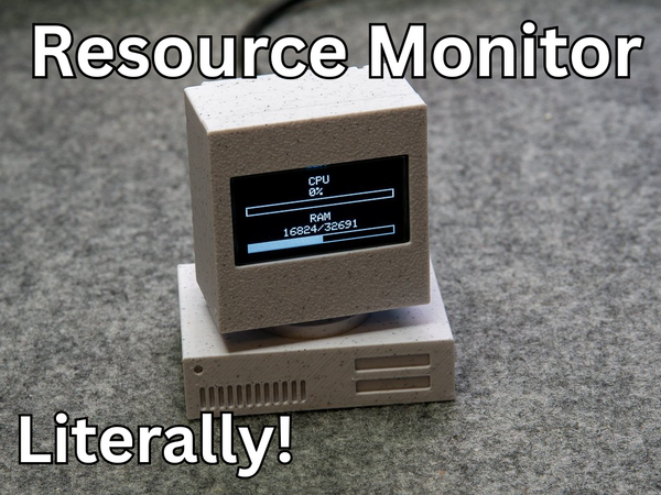 CPU and RAM monitor, literally