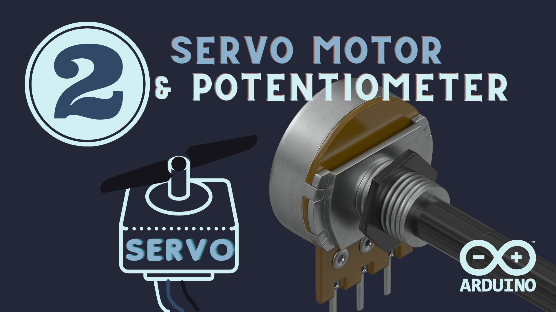 Image of Servo og Potentiometer