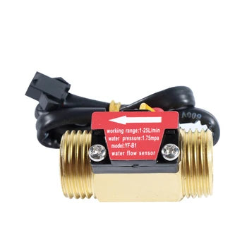 YF-B7 G1/2 Messing Flowmåler/Water Flow Sensor Meter Counter Indicator