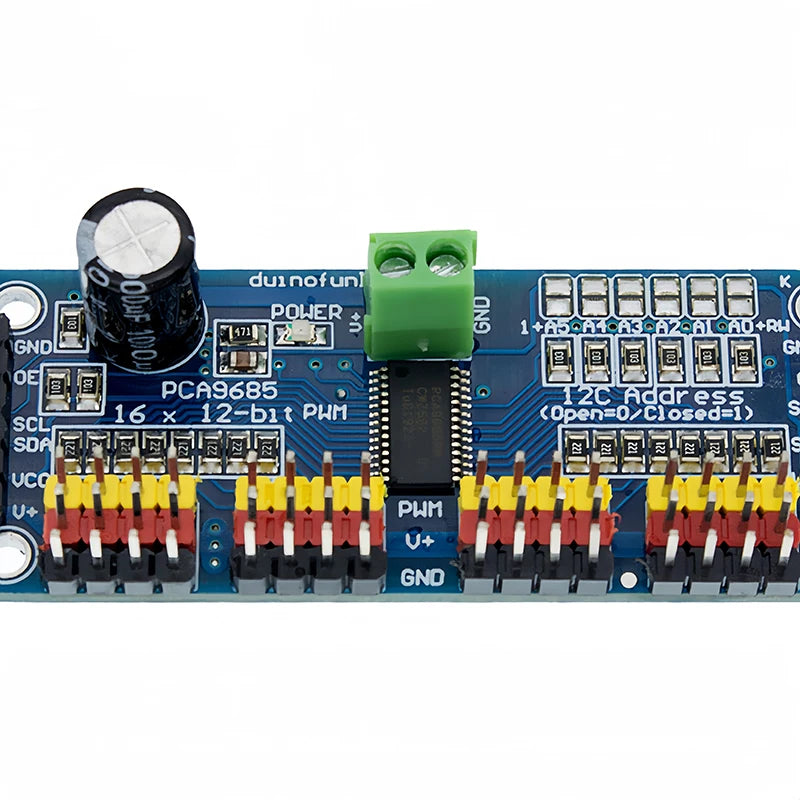 PCA9685 16-kanals PWM Servo Driver I2C Modul