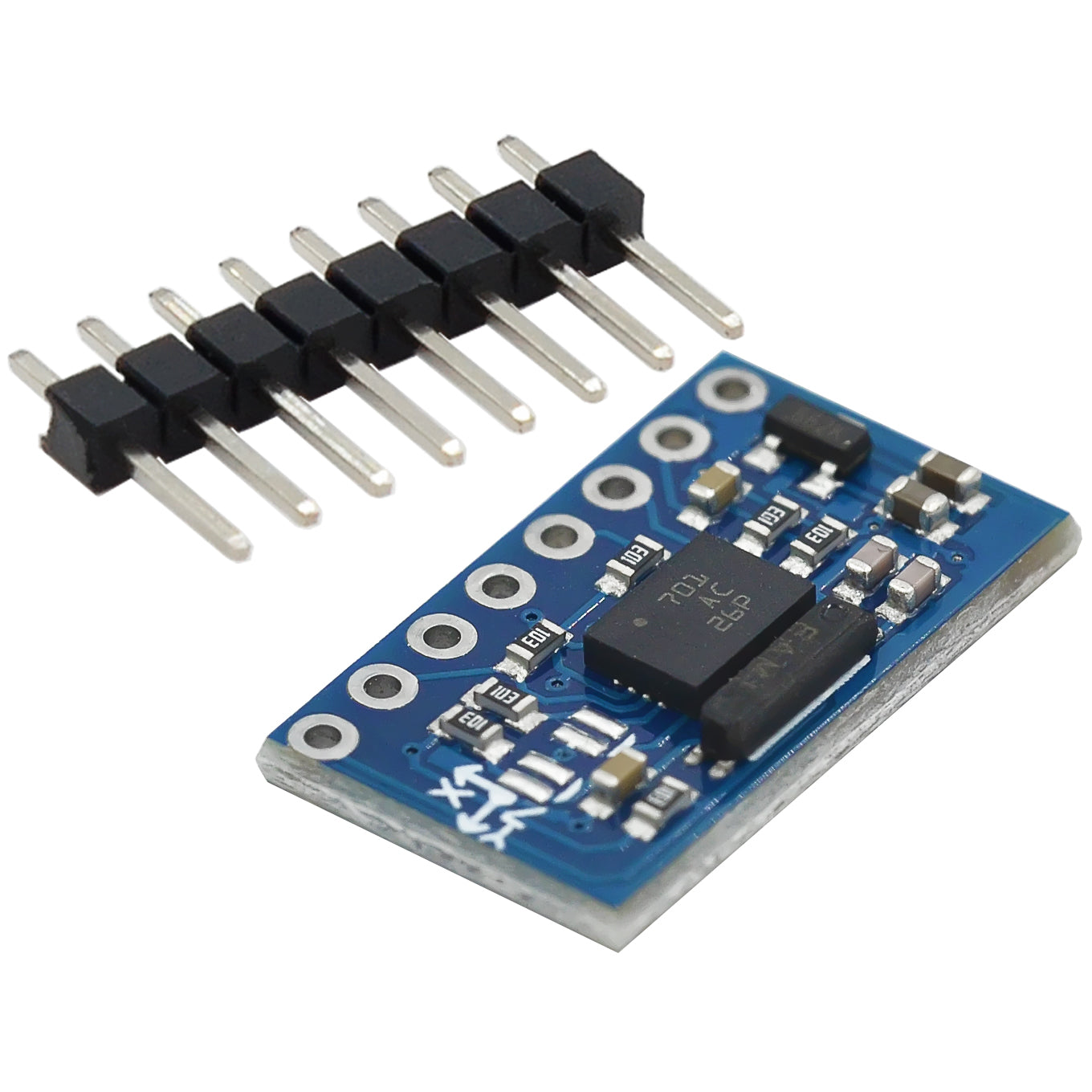 Image of GY-BNO055 Sensor Breakout Board (absoluteorientationsensor) med pins, der vender mod højre