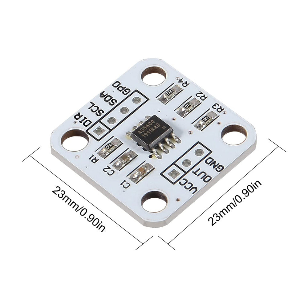Image of størrelse af AS5600 – Magnetic Angle Sensor Encoder Module