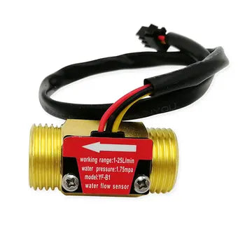 YF-B7 G1/2 Messing Flowmåler/Water Flow Sensor Meter Counter Indicator