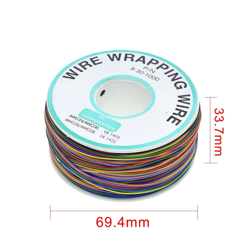 Image of specifikationer af B-30-1000 30AWG OK Wrapping Wire
