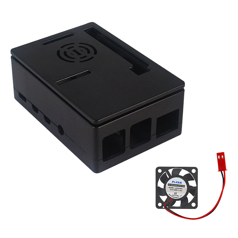 Image of Kabinet til Raspberry Pi 4B ABS Plastik med Blæser