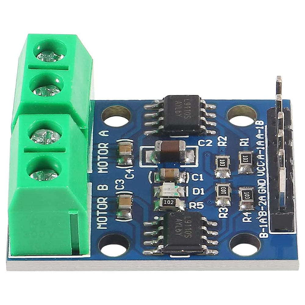 Image of Forsiden af en L9110S H-bro Dual DC Stepper Motor Driver Controller