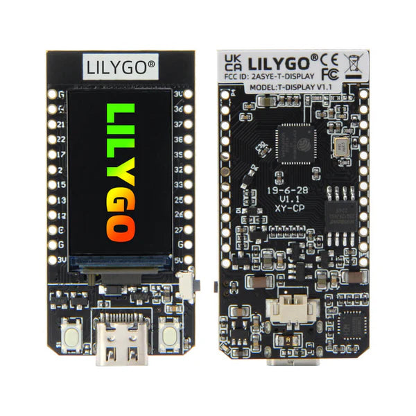TTGO T-Display ESP32 16MB med WiFi, Bluetooth og 1.1" farve LCD skærm