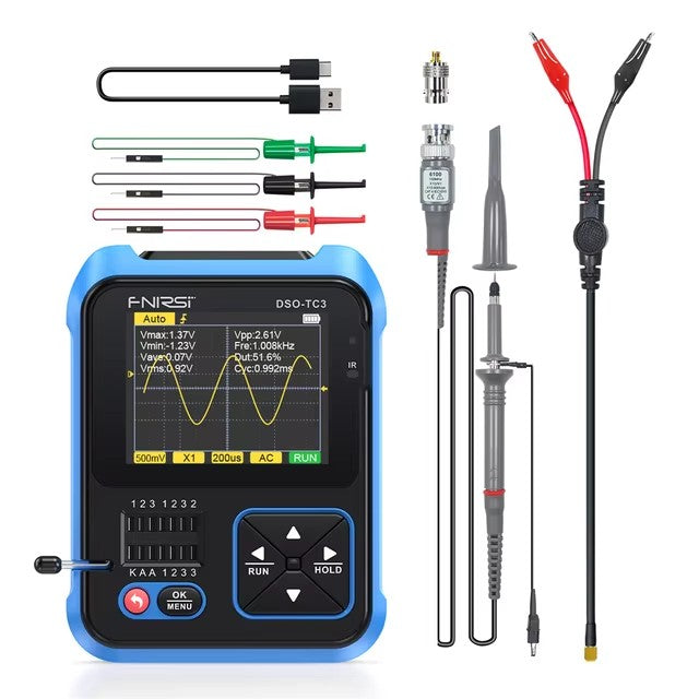 FNIRSI 3 i 1 DSO-TC3/138pro  Digital Oscilloscope Transistor Tester