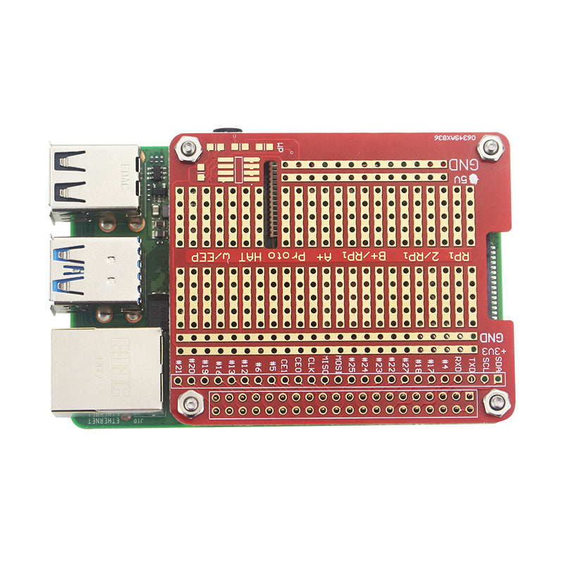 Image of DIY Prototype HAT Shield Kit Til Raspberry Pi 4B/3B+
