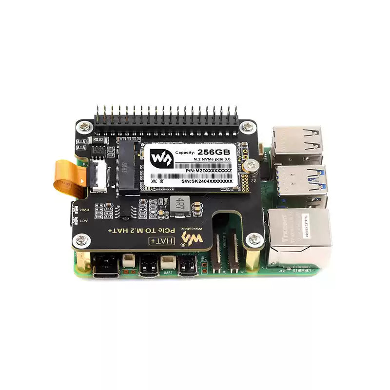 Image of Weixue PCIe til M.2 Adapter til Raspberry Pi 5