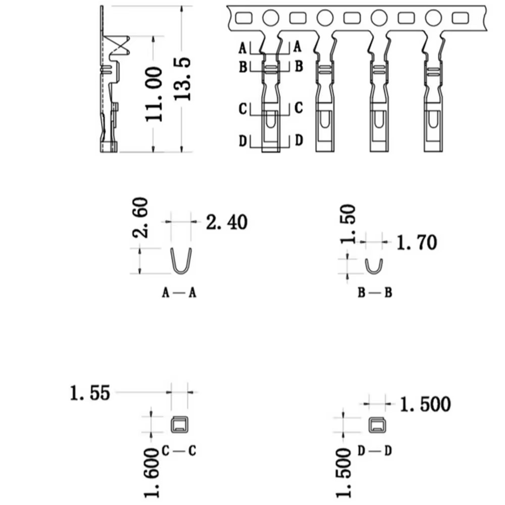 Image of 2.54mm 1P DuPont Jumper Wire Kabelhuse