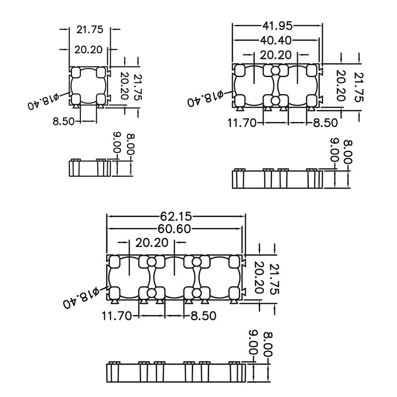 Tekniske specifikationer for 18650 Lithium Batteri beslag