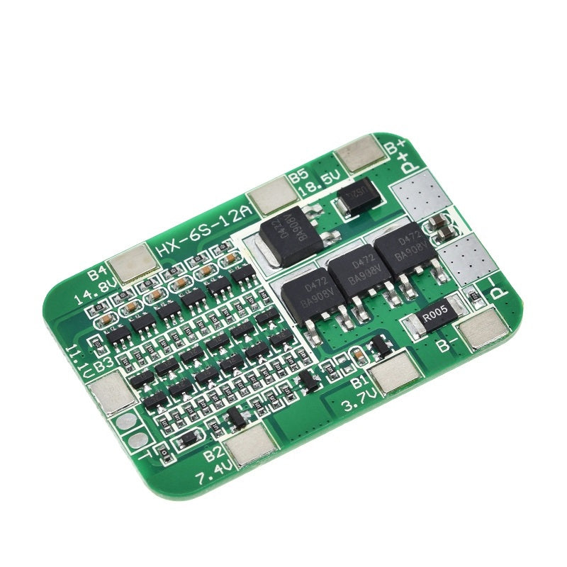 6S 18650 Lithium Battery BMS Protection Board