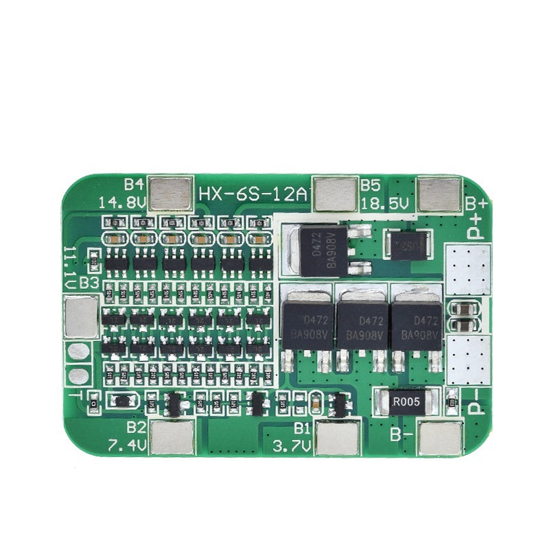 6S 18650 Lithium Battery BMS Protection Board