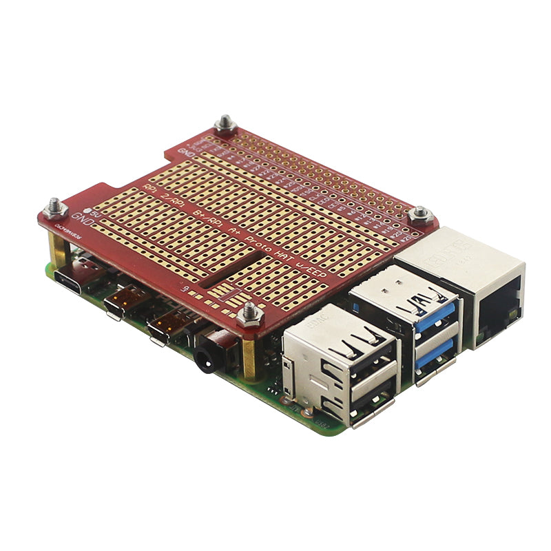 Image of DIY Prototype HAT Shield Kit Til Raspberry Pi 4B/3B+