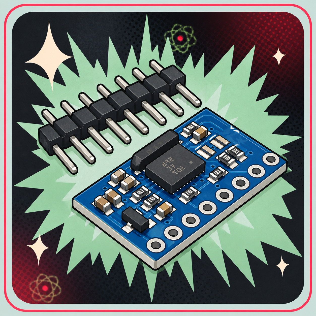 Image of GY-BNO055 Avanceret IMU 9 axis sensor module – eBits retroillustration