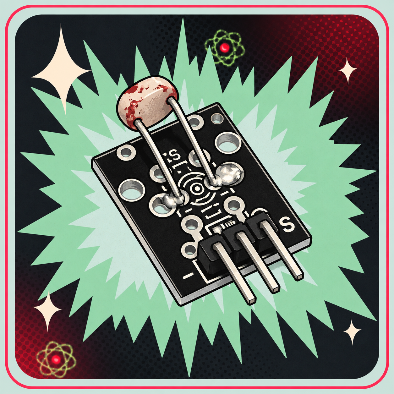 Image of KY-018 Photo resistor modul – eBits retroillustration
