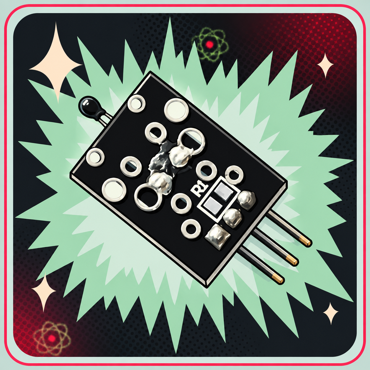 KY-013 Temperatur sensor NTC analog – eBits retroillustration