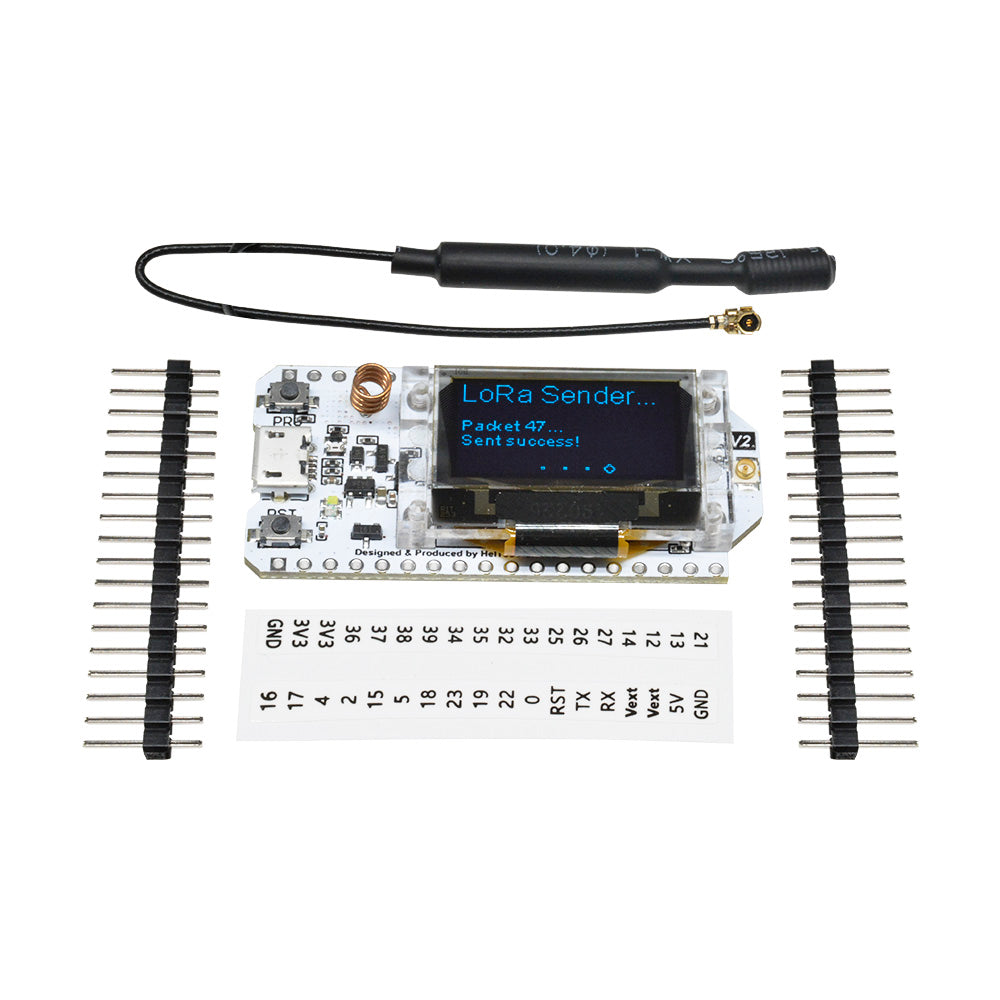 Image of SX1276 0.96 OLED Lora WIFI og Bluetooth ESP32 Udviklingsboard
