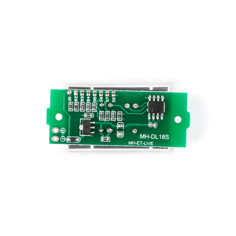 Image of bagsiden af en 1-8S Lithium Batteri Power Display Modul