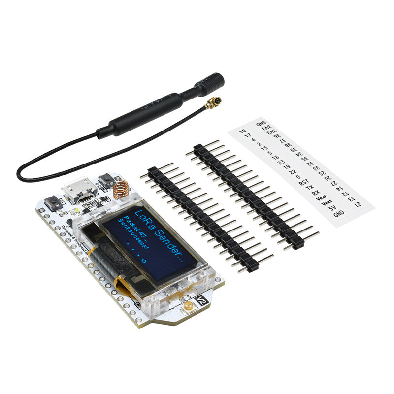 1 stk SX1276 0.96 OLED Lora WIFI og Bluetooth ESP32 Udviklingsboard
