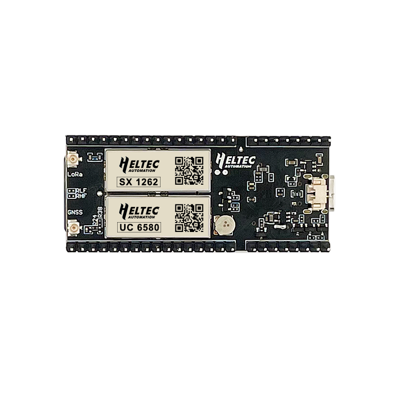 Bagsiden af Heltec HTIT-tracker LoRa ESP32 Meshtastic