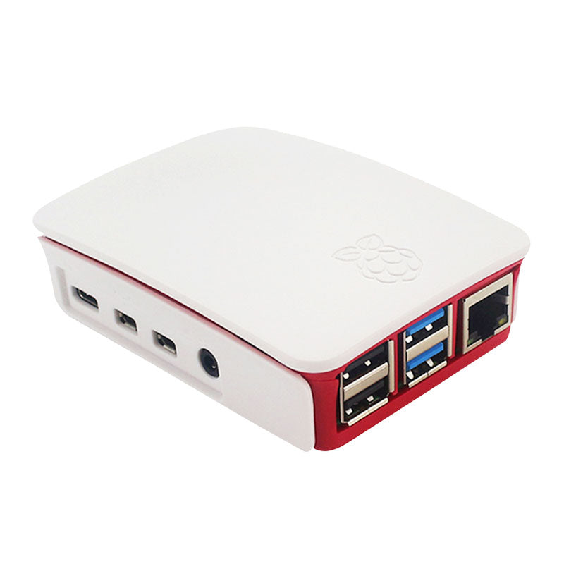 Image of Officiel Raspberry Pi 4B ABS Kabinet Rød/Hvid