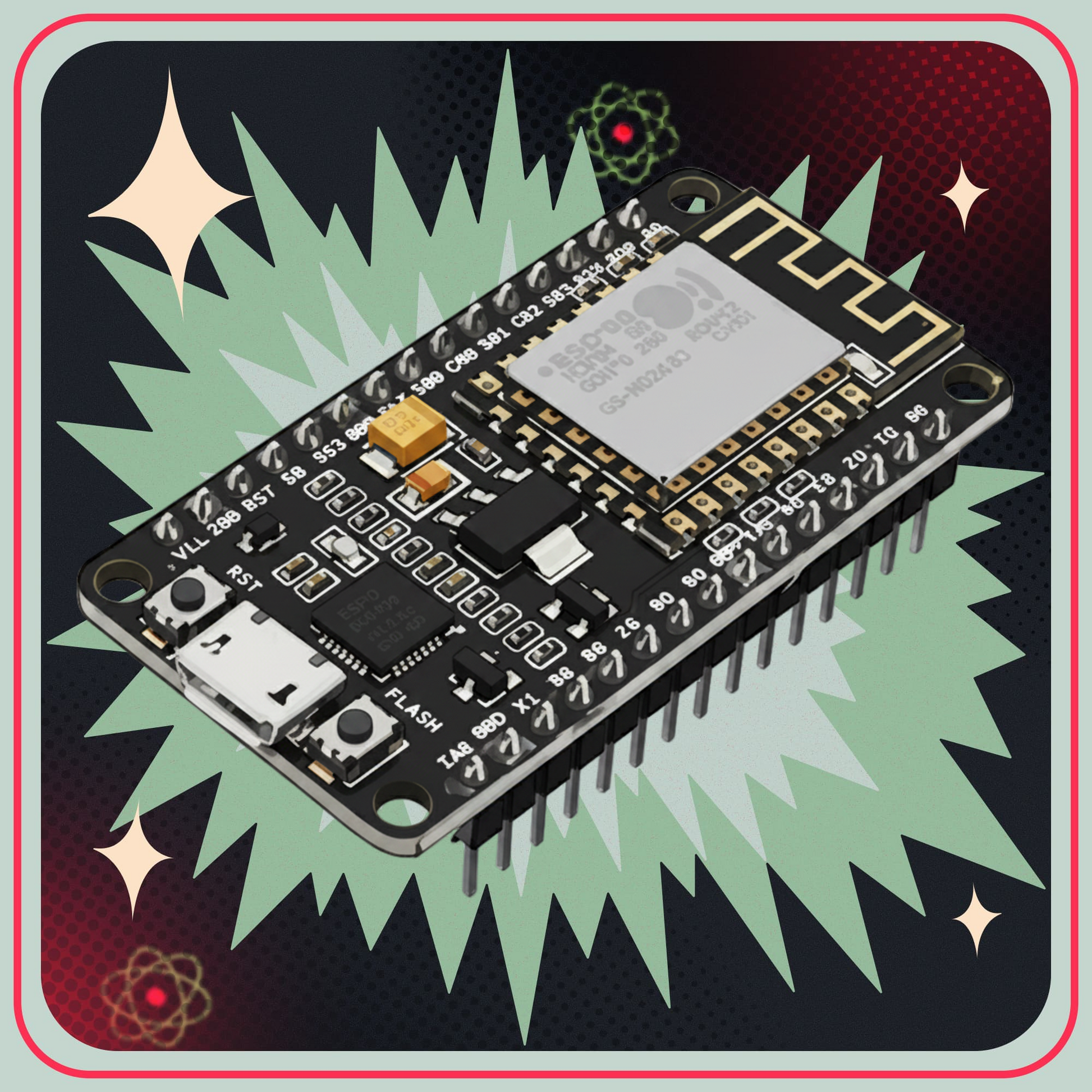 ESP8266 NodeMCU med USB C