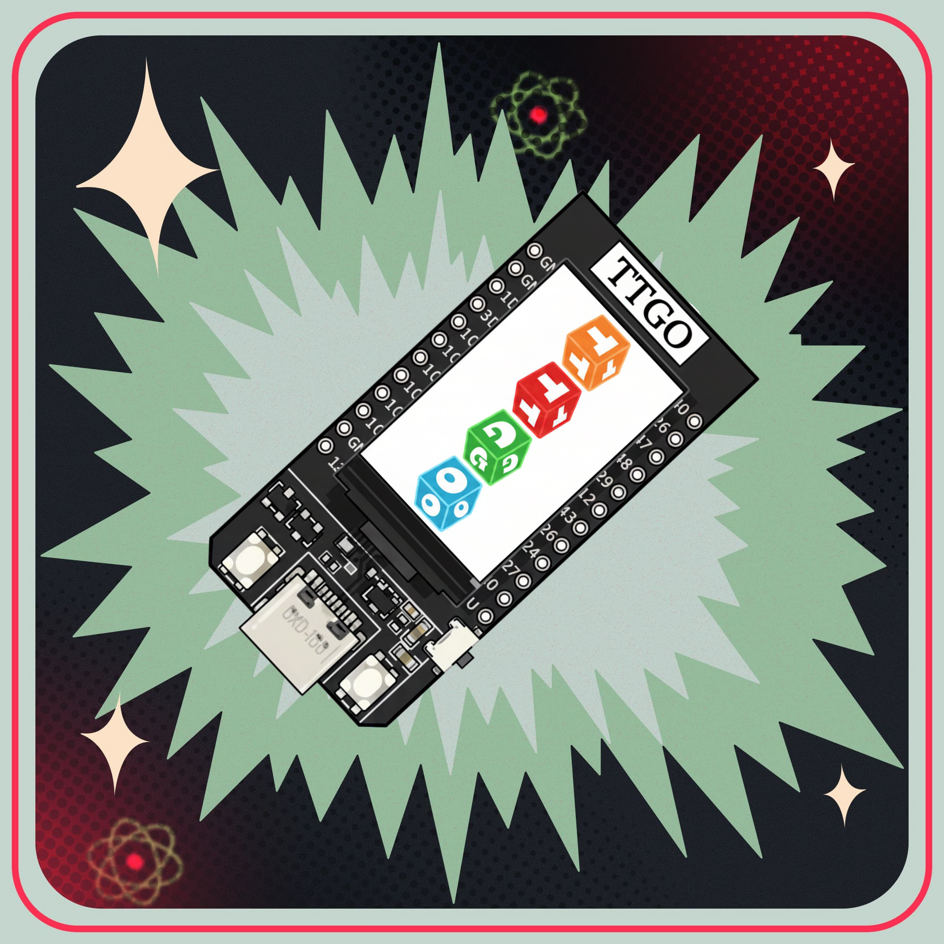 TTGO T-Display ESP32 16MB med WiFi, Bluetooth og 1.1" farve LCD skærm