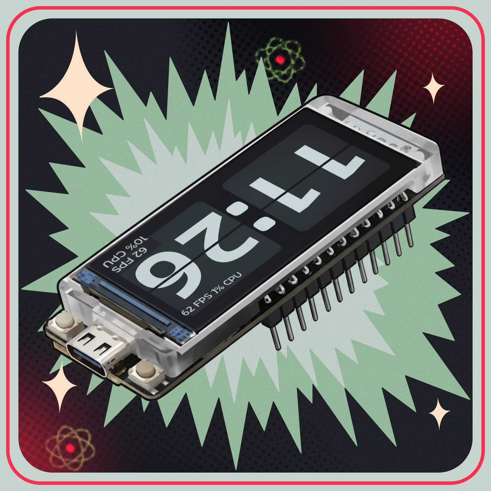 LilyGO TTGO T-Display S3 ESP32-S3 med WiFi, Bluetooth og 1.9" farve LCD skærm