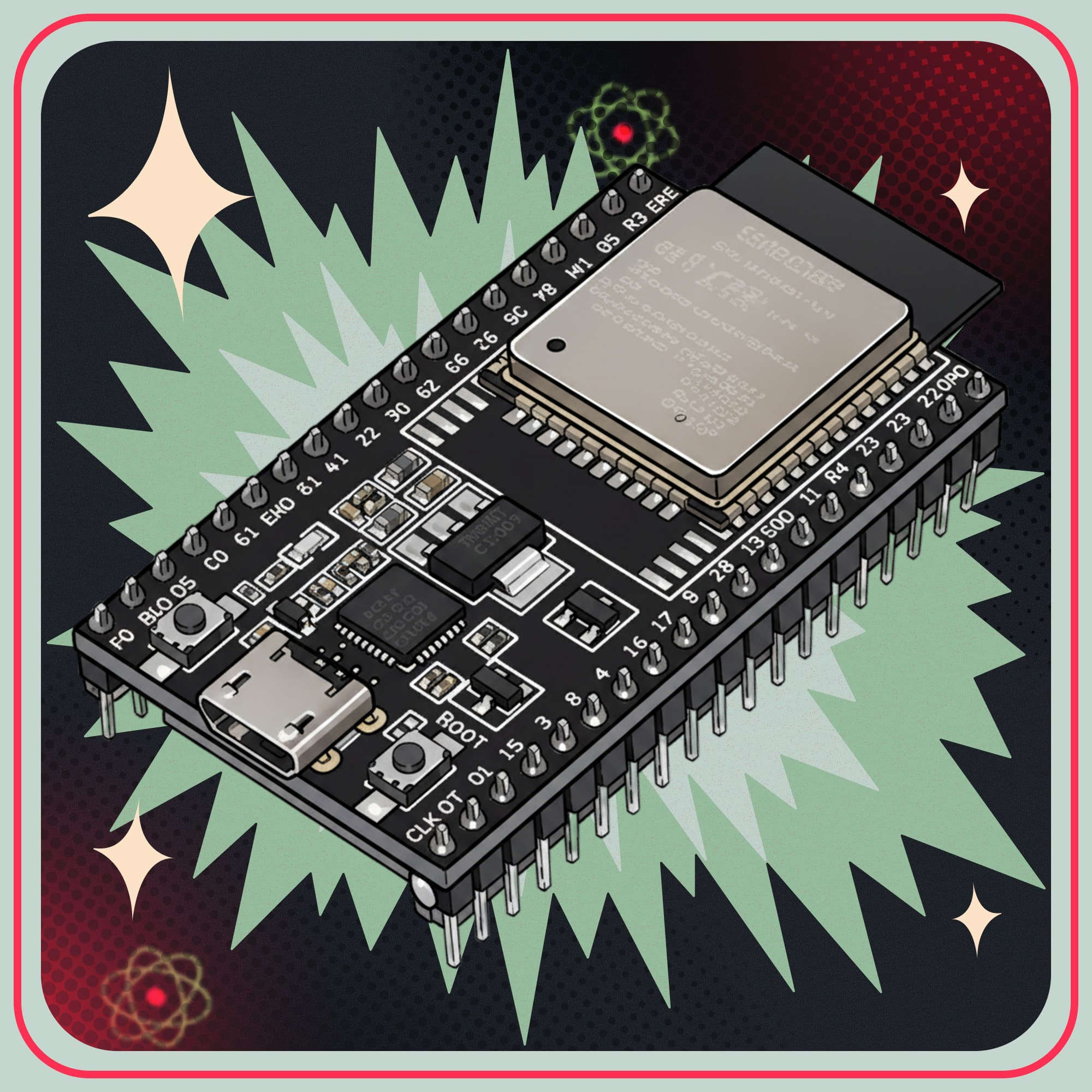 Image of ESP32-DevKitC V4 Udviklingsboard