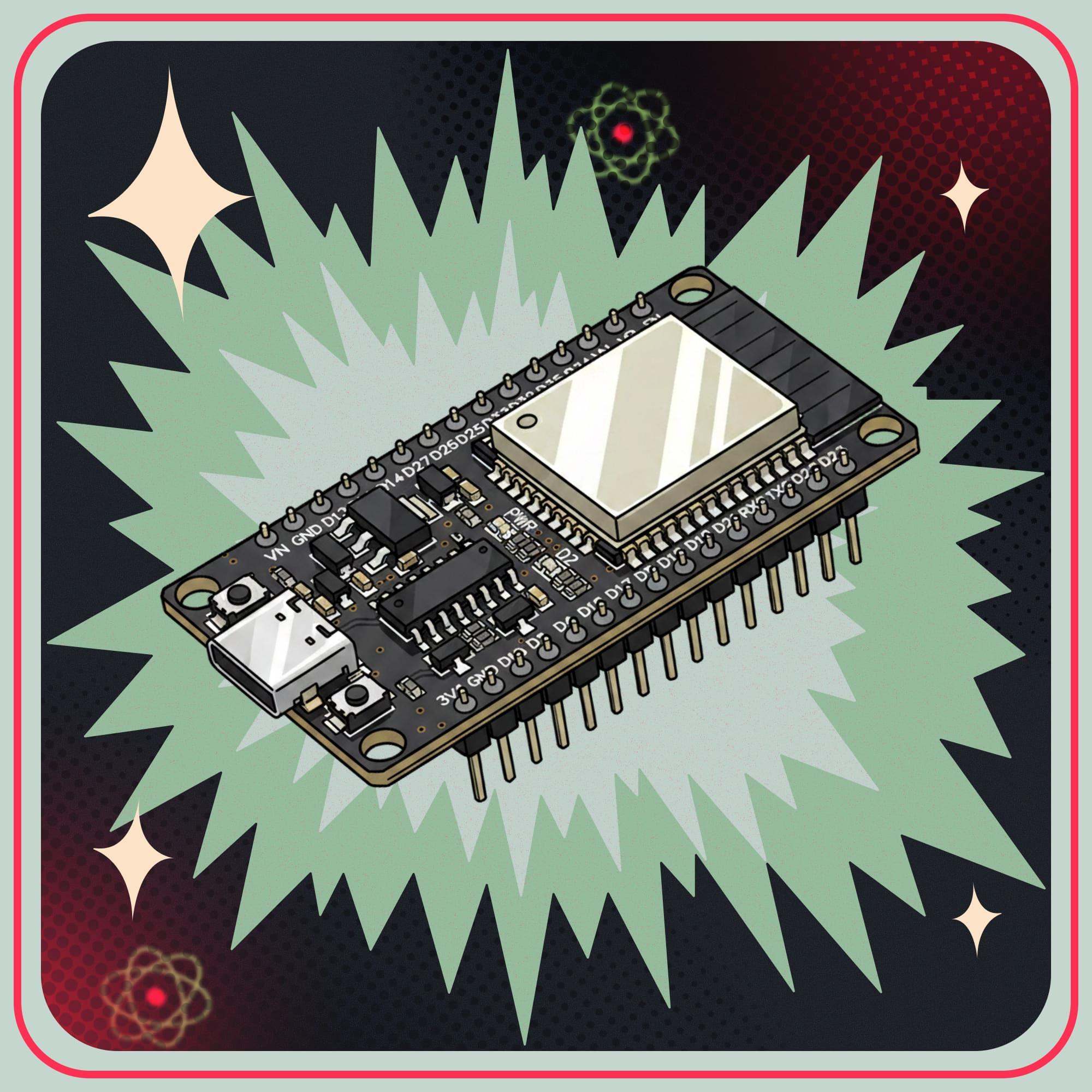 Image of ESP32 DEV KIT DOIT Udviklingsboard
