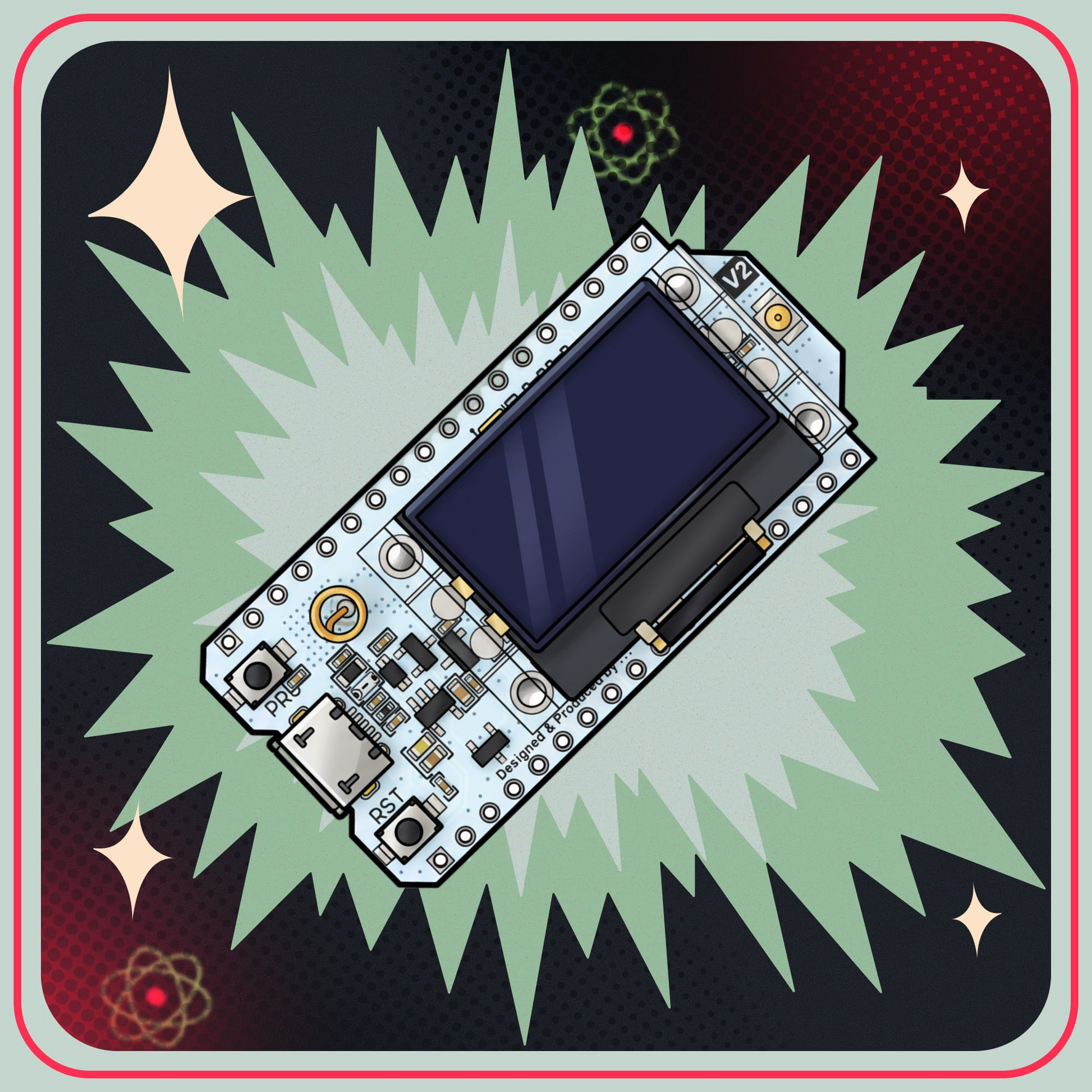 WiFi LoRa 32(V2) SX1276 0.96 OLED Lora Udviklingsboard