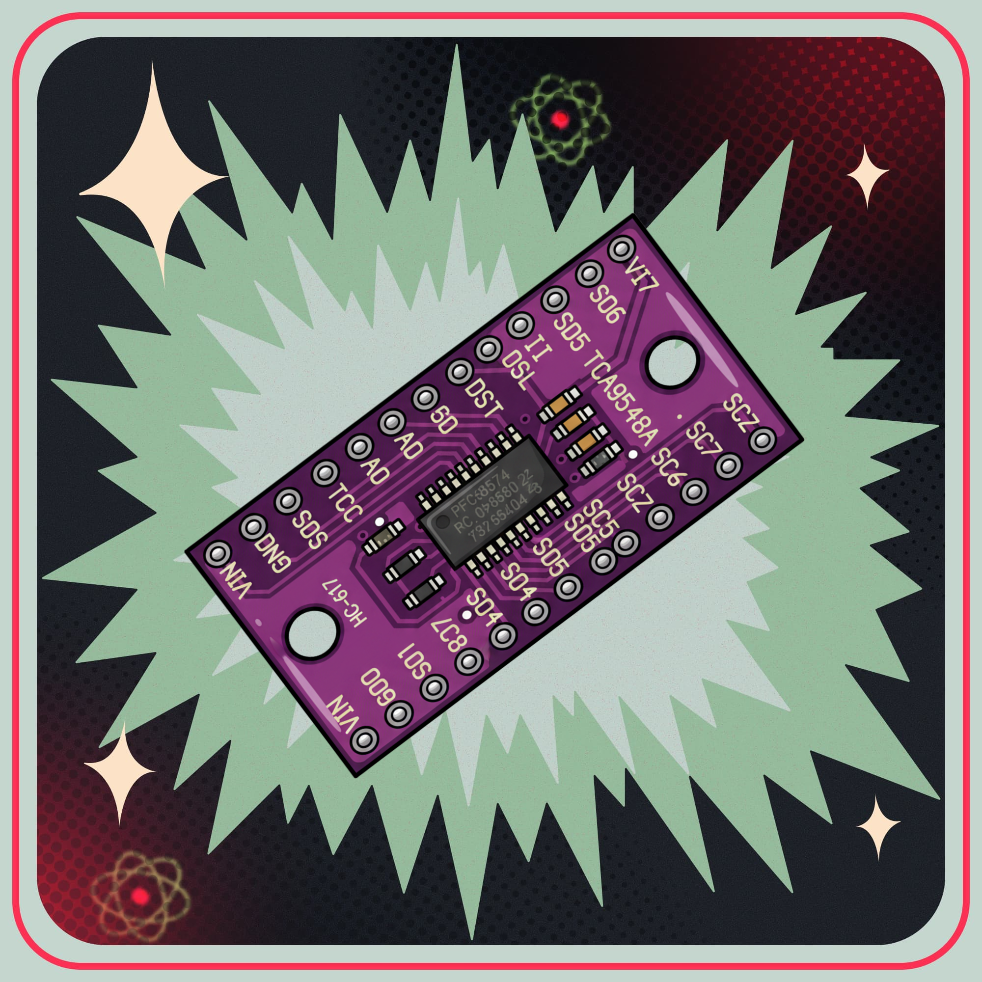 Image of TCA9548A I2C 8-kanals udvidelsesboard