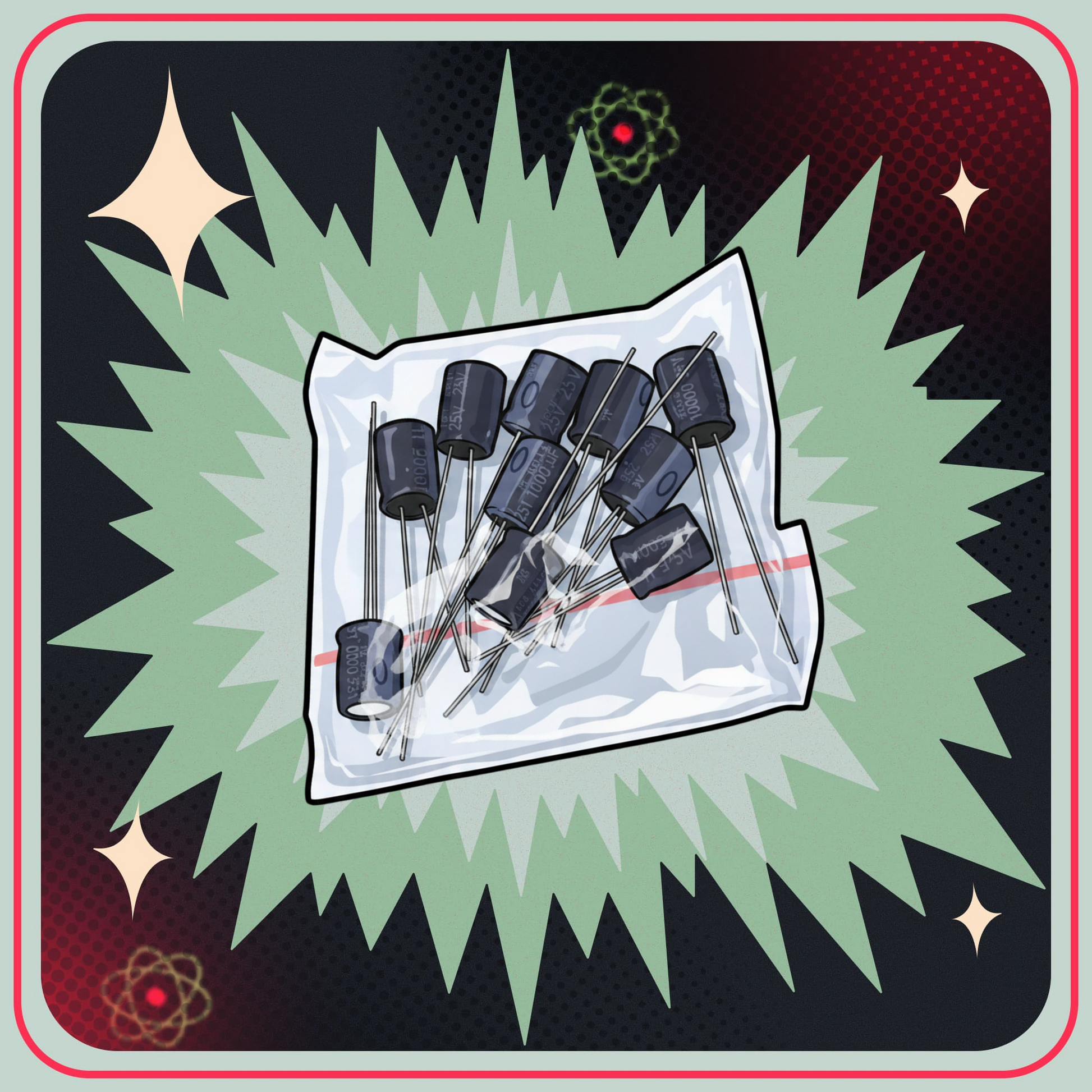 Elektrolyt Kondensator Kit, 120styk