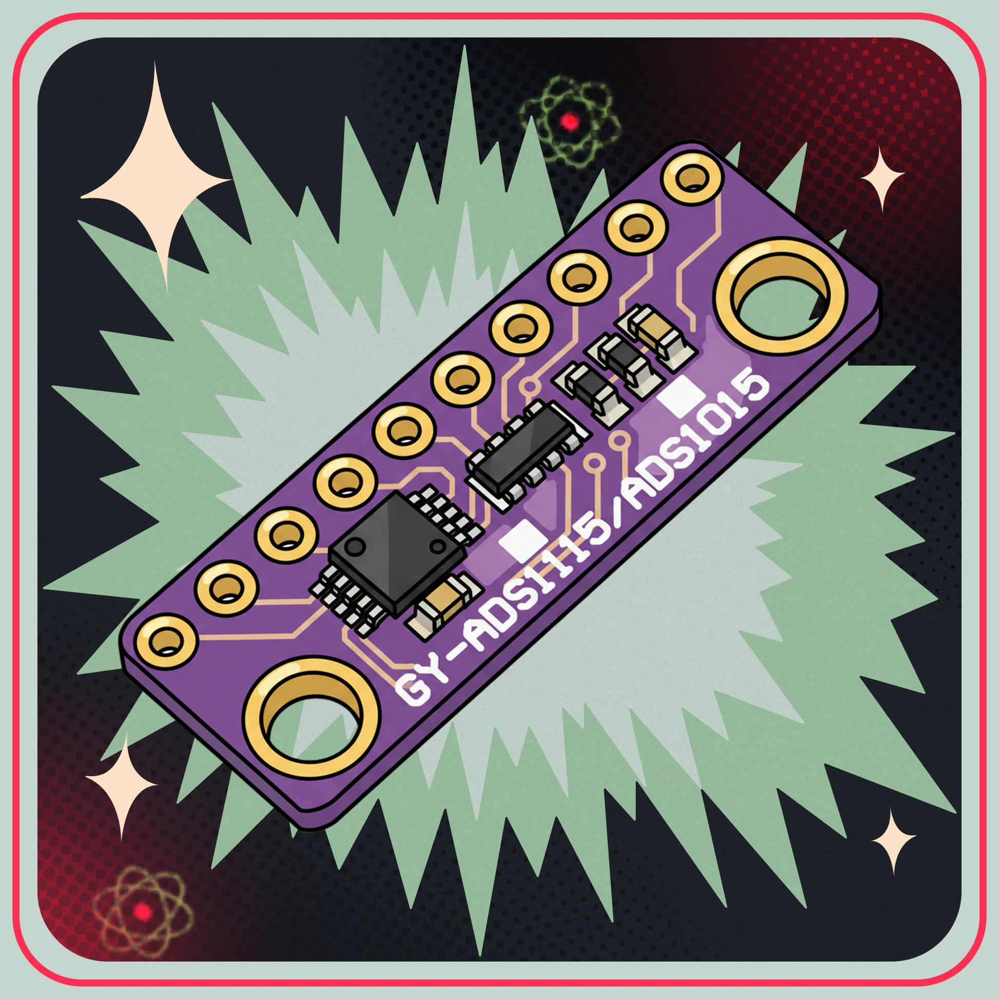 ADS1015 ADC Modul 12bit 4 kanaler