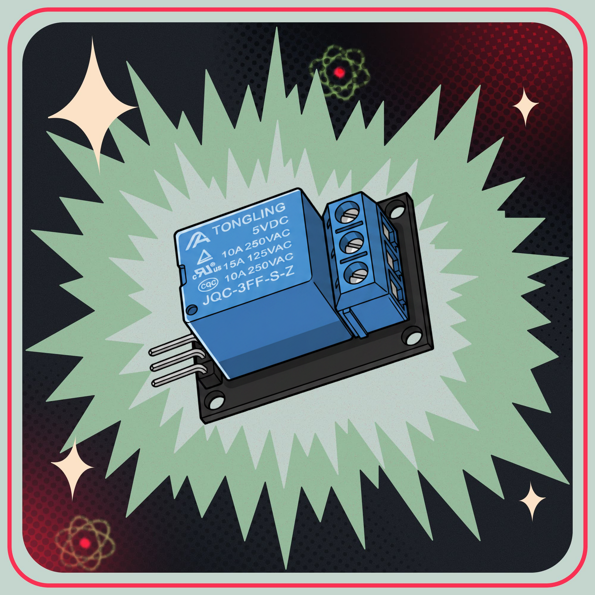 KY-019 Relæ modul 10A