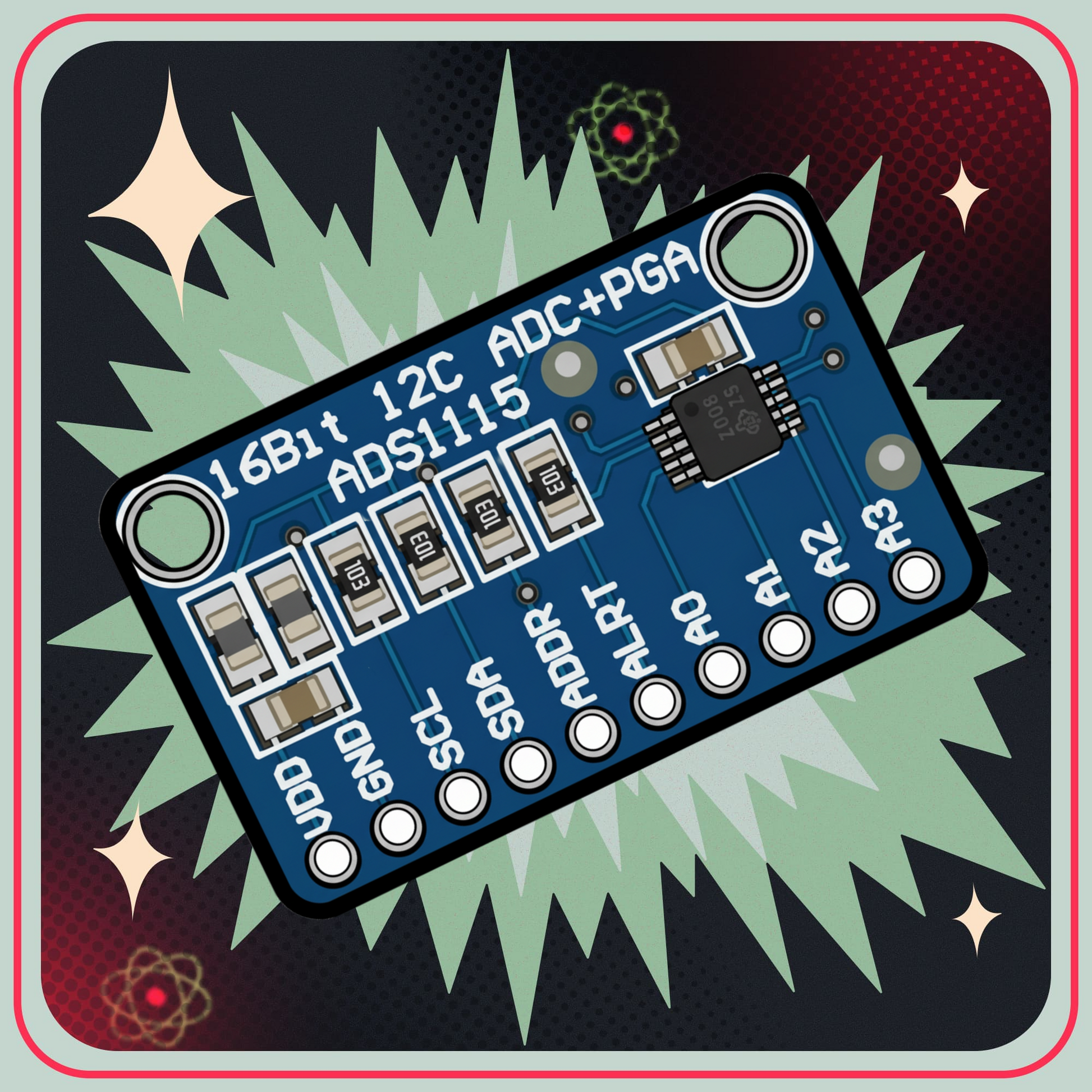 ADS1115 ADC Modul 16bit 4 kanaler
