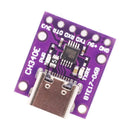 CH340E USB til serial UART converter der vender mod nedad