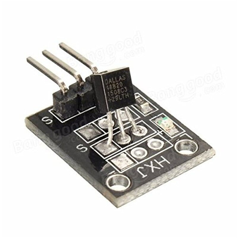 Image of KY-001 Digital temperatur sensor DS18B20, der vender mod venstre
