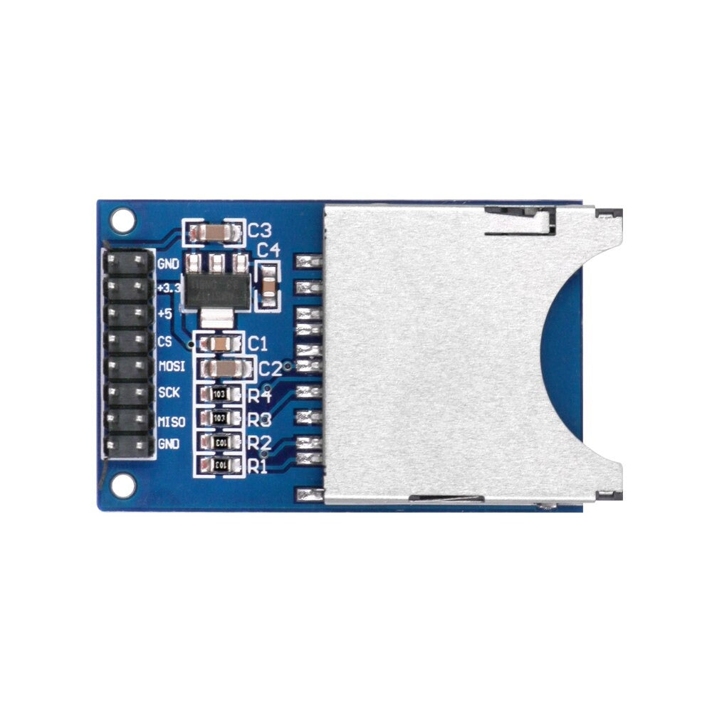 Image of SD kortlæser/kort adapter modul SPI der vender om højre