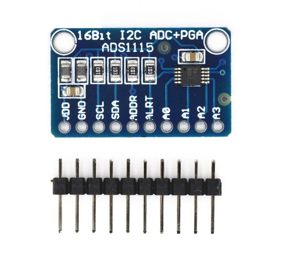forsiden af en ADS1115 ADC Modul 16bit 4 kanaler