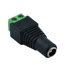 Hun DC stik med skrueterminaler 2.1 x 5.5mm