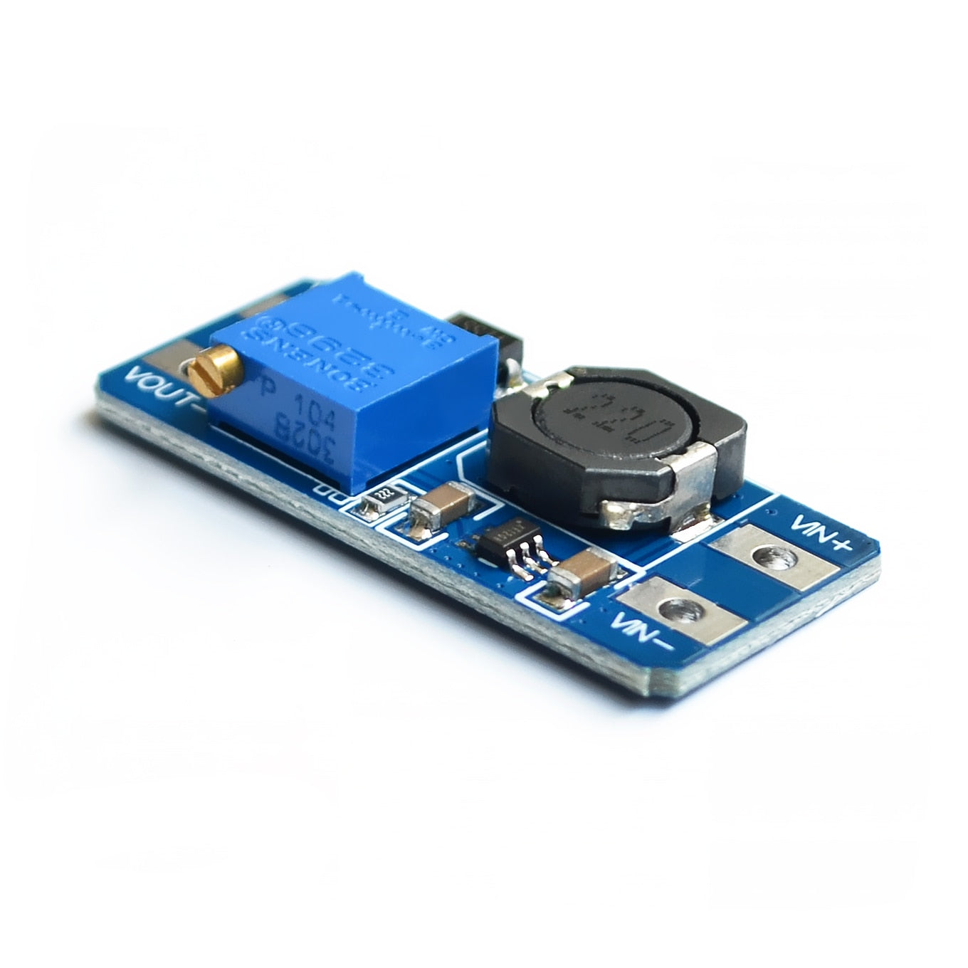 Image of Siden af MT3608 DC-DC step up konverter