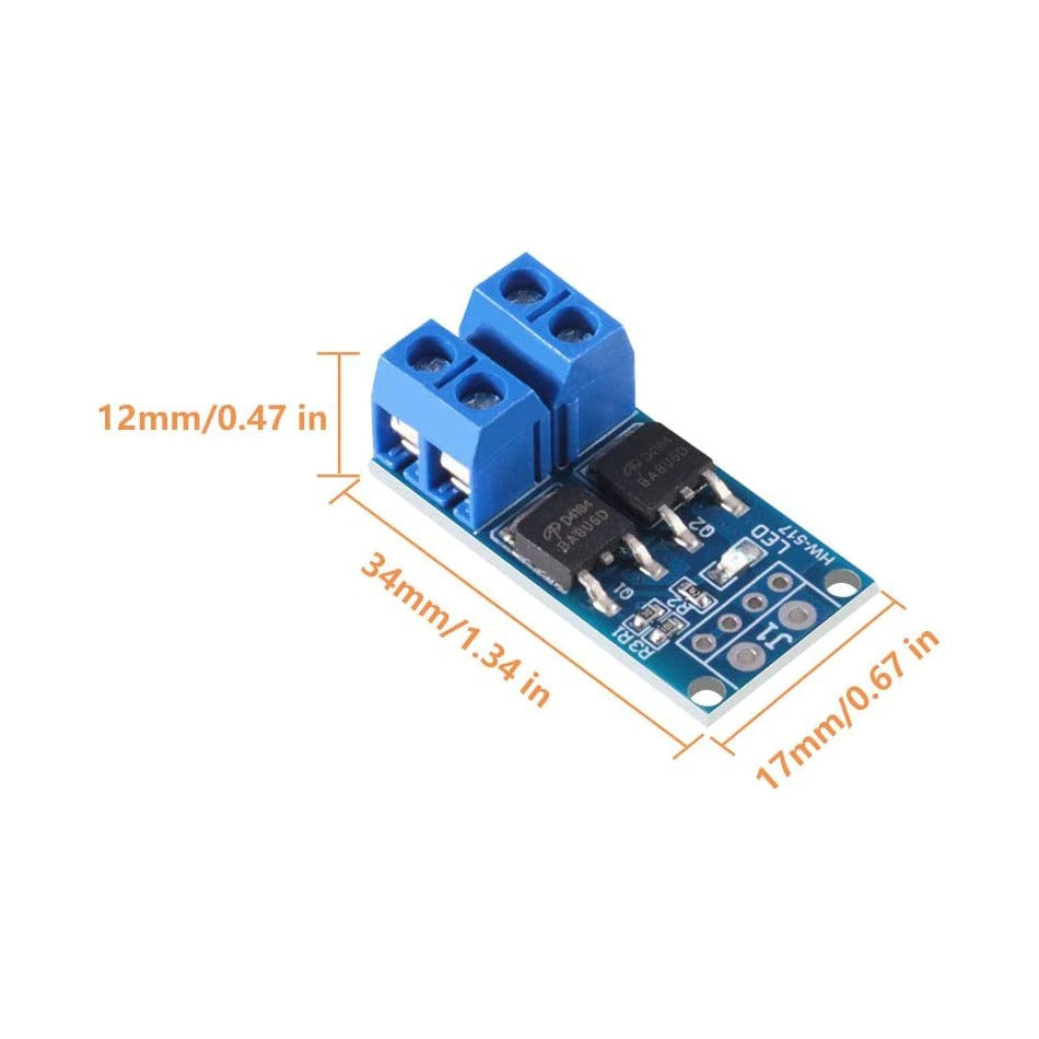 Dimensionerne af et high-power MOSFET-modul