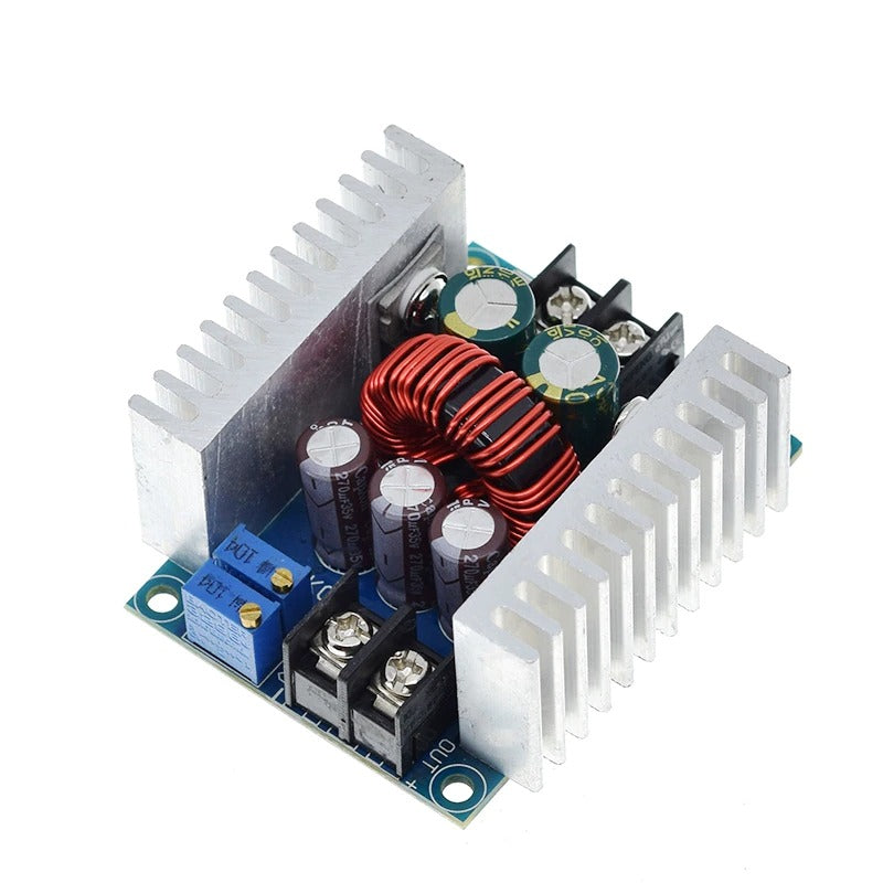 Image of forsiden af en 300W step down converter med strømbegrænsning