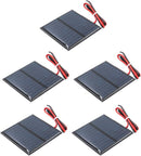 5 stk MINI Polykrystallinske Solceller 