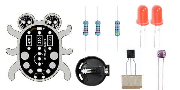 Image of Elektronik Starter Kit - Sort Loddebille 
