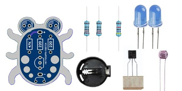 Image of Elektronik Starter Kit - blå Loddebille